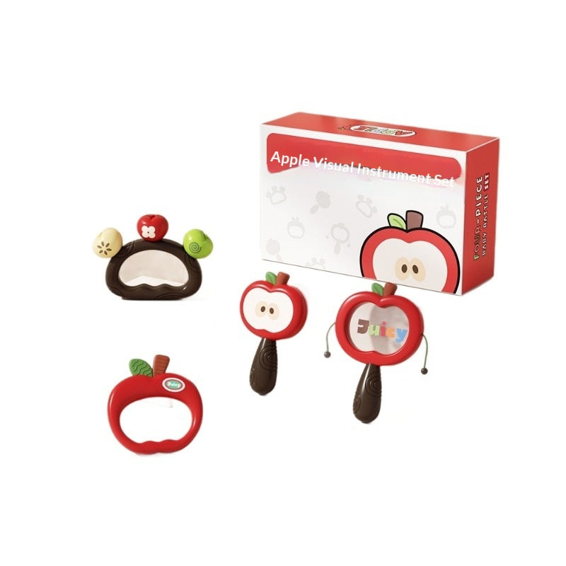 Nouveau-né Rattle Bite Safe Wave Rattle Toy Baby Hand Shaking Drum