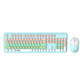 KP-J451 Best-Selling Wireless Keyboard Mouse Combo Silent 2.4G Stylish Design Mechanical Feel Keys In Stock Popular With Female Office Users