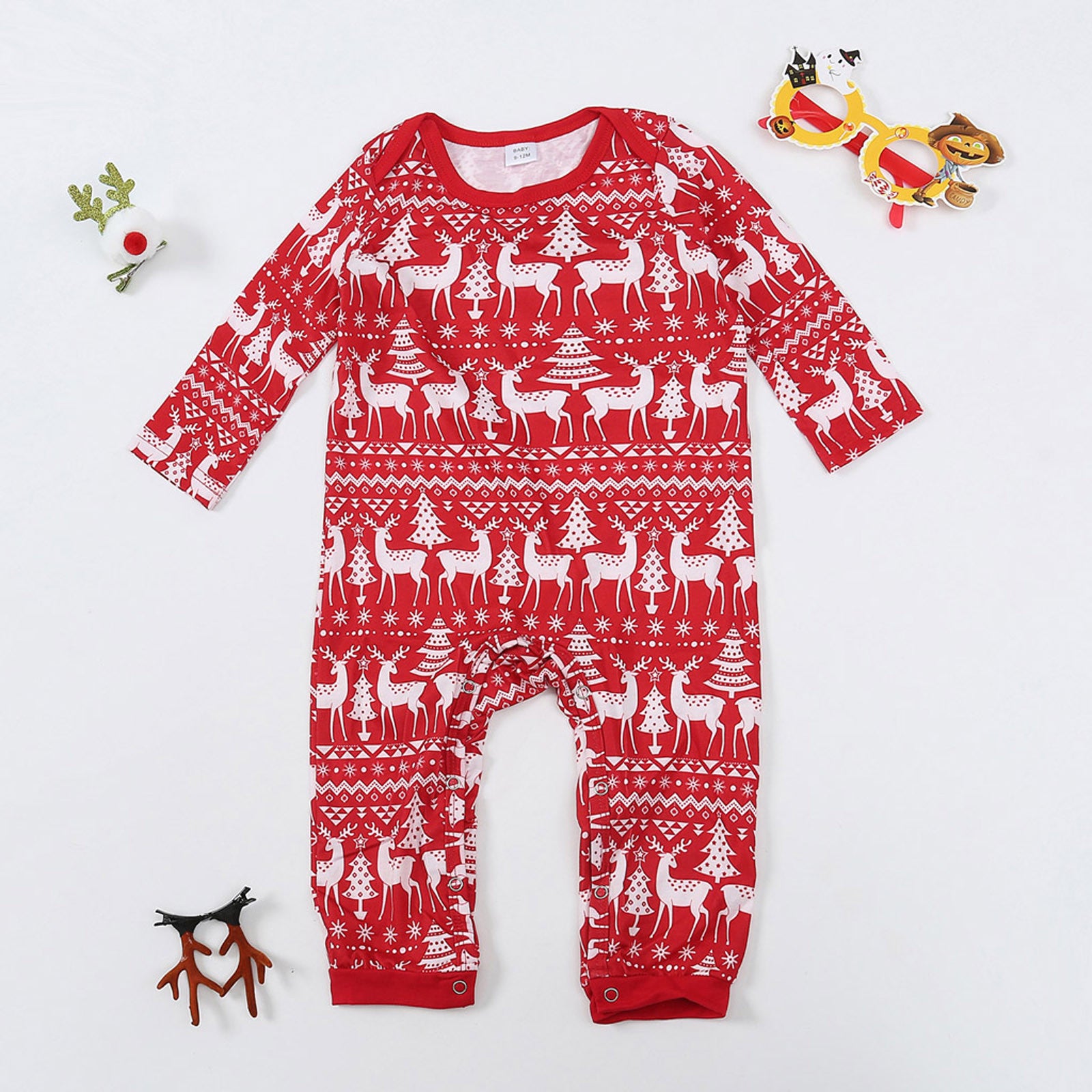 European and American Christmas Parent-child Home Set Pajamas