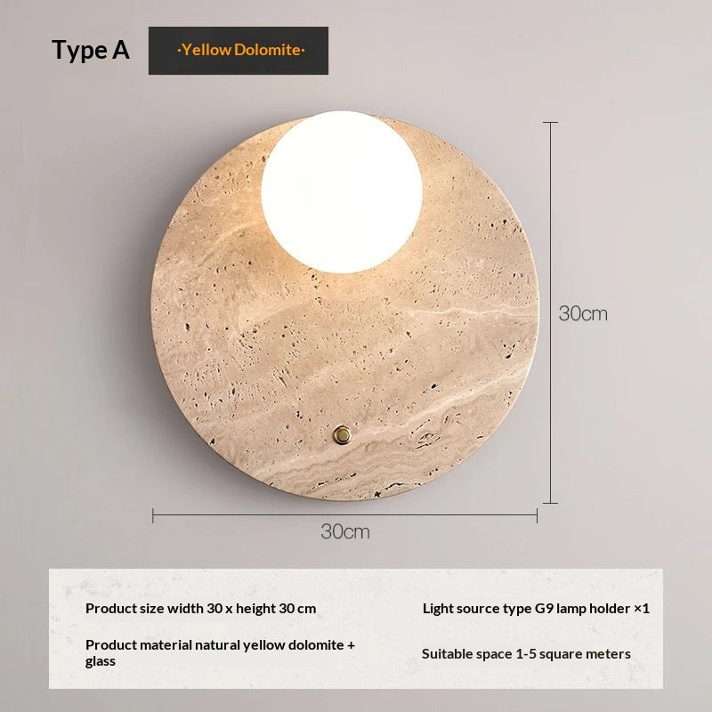 Huangdong stone wall bedroom bedside lamp