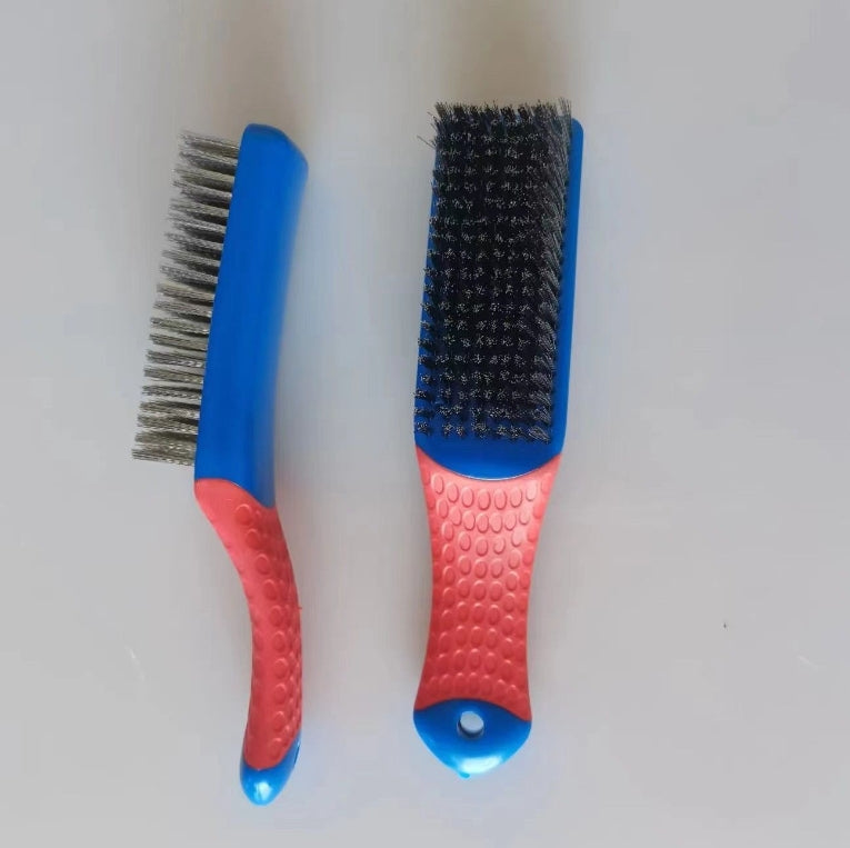 Stainless steel brush blue red-1 piece