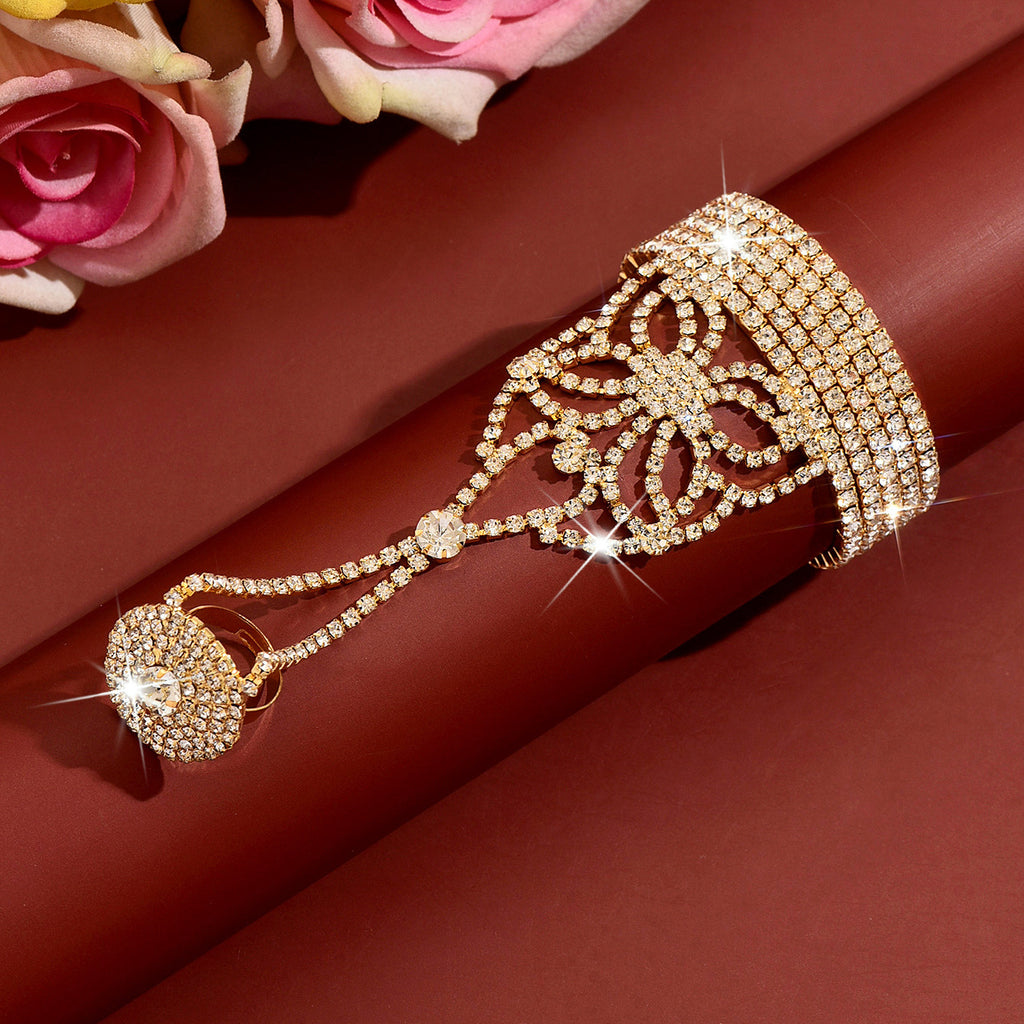 Bracelet élastique avec plusieurs couches de Strass amis Eco