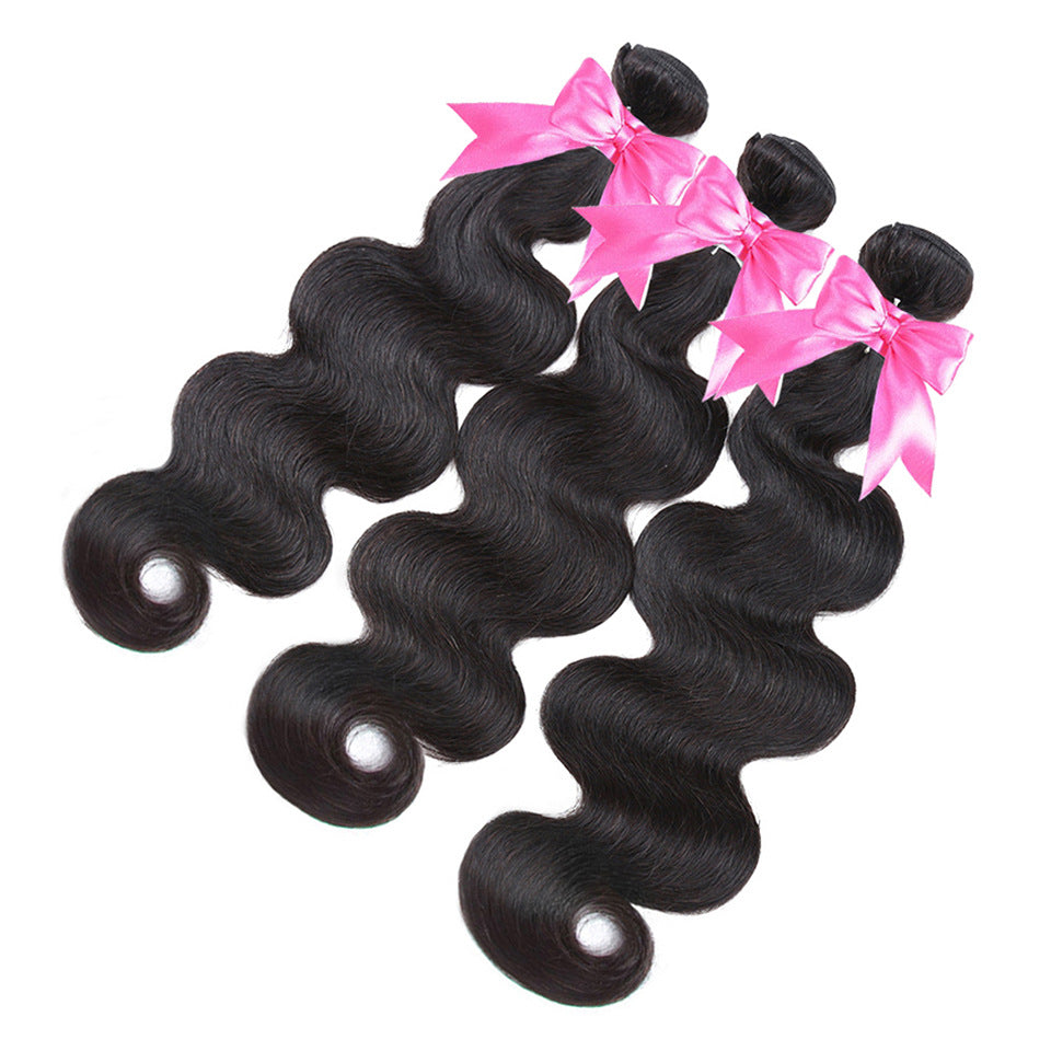 28 30 pouces Vague du corps Ensembles de cheveux humains Véritables cheveux droits