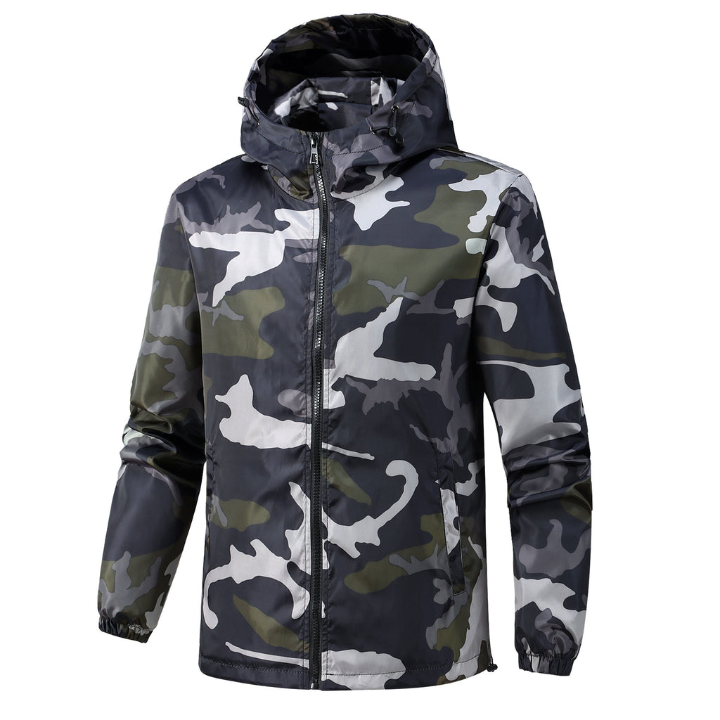 Veste à capuche à la mode avec poches de patch sur les coutures latérales