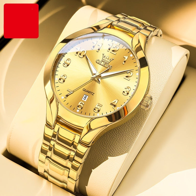 Mode polyvalente pour hommes Montre à quartz à cadran tridimensionnel