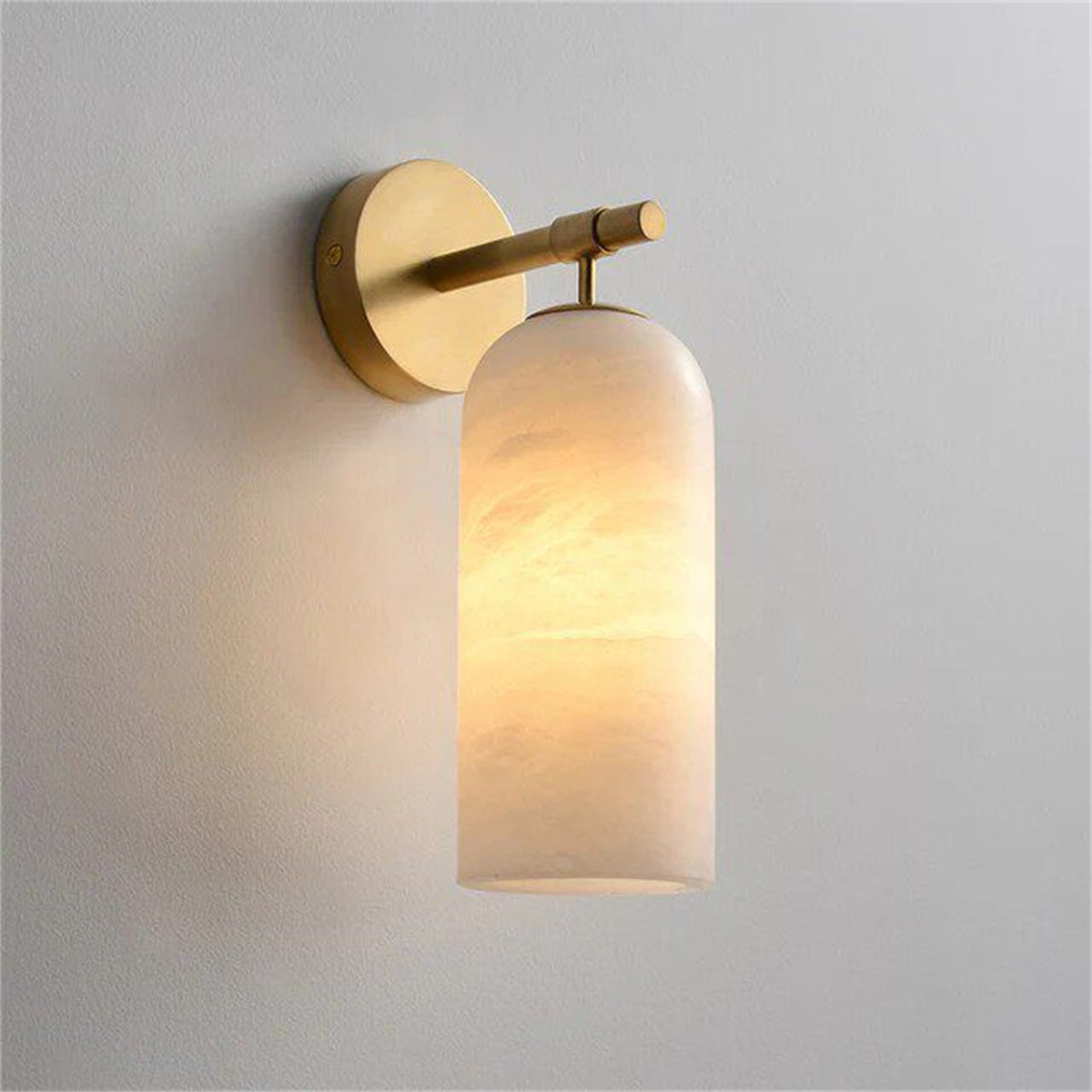 Lampe murale en cuivre de marbre simple En Espagne