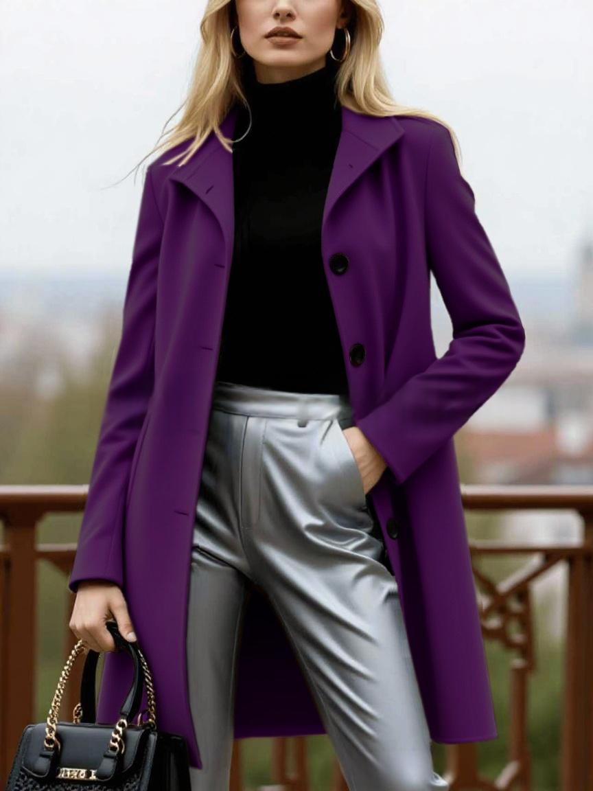 Manteau de laine pour femmes épais