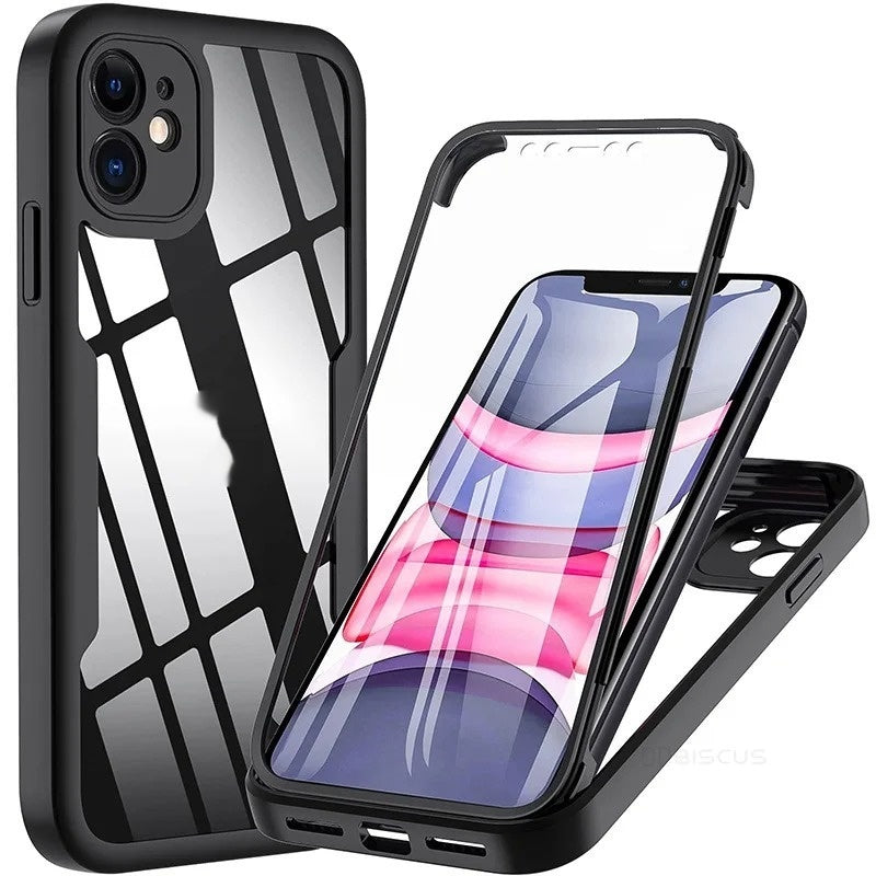 Shell Membrane boîtier de téléphone intégré résistant à la chute boîtier de protection transparent