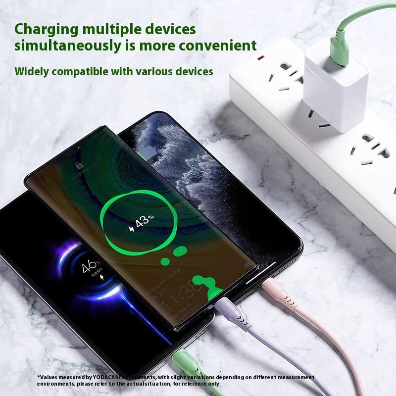 Three-in-one mobile phone charging data cable