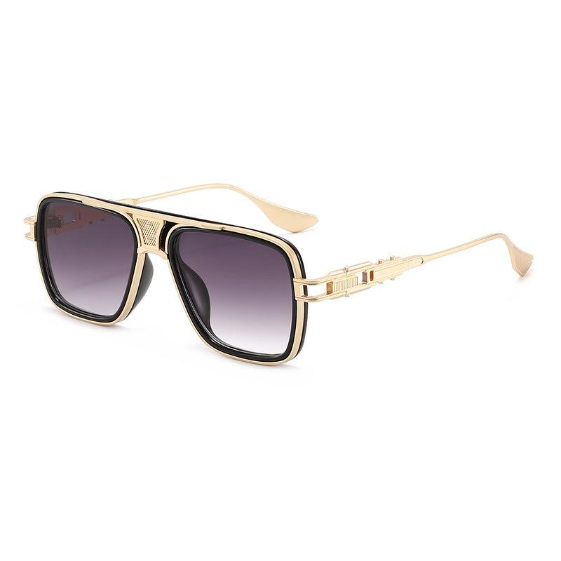 Verres en métal tendance à la mode à structure tortoise Unisex