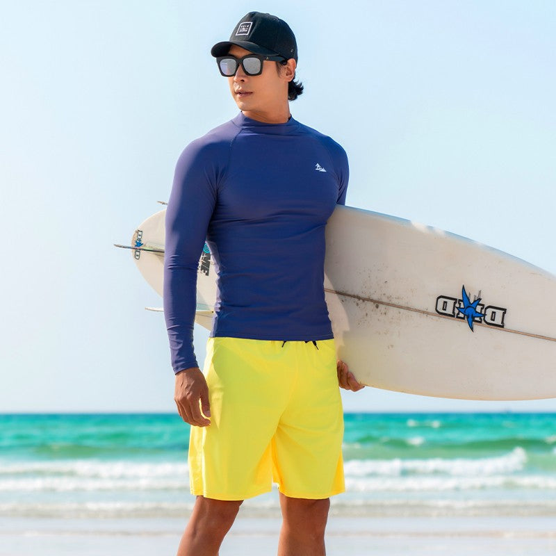 Maillot de bain pour hommes de plongée Protection solaire à manches longues Séchage rapide