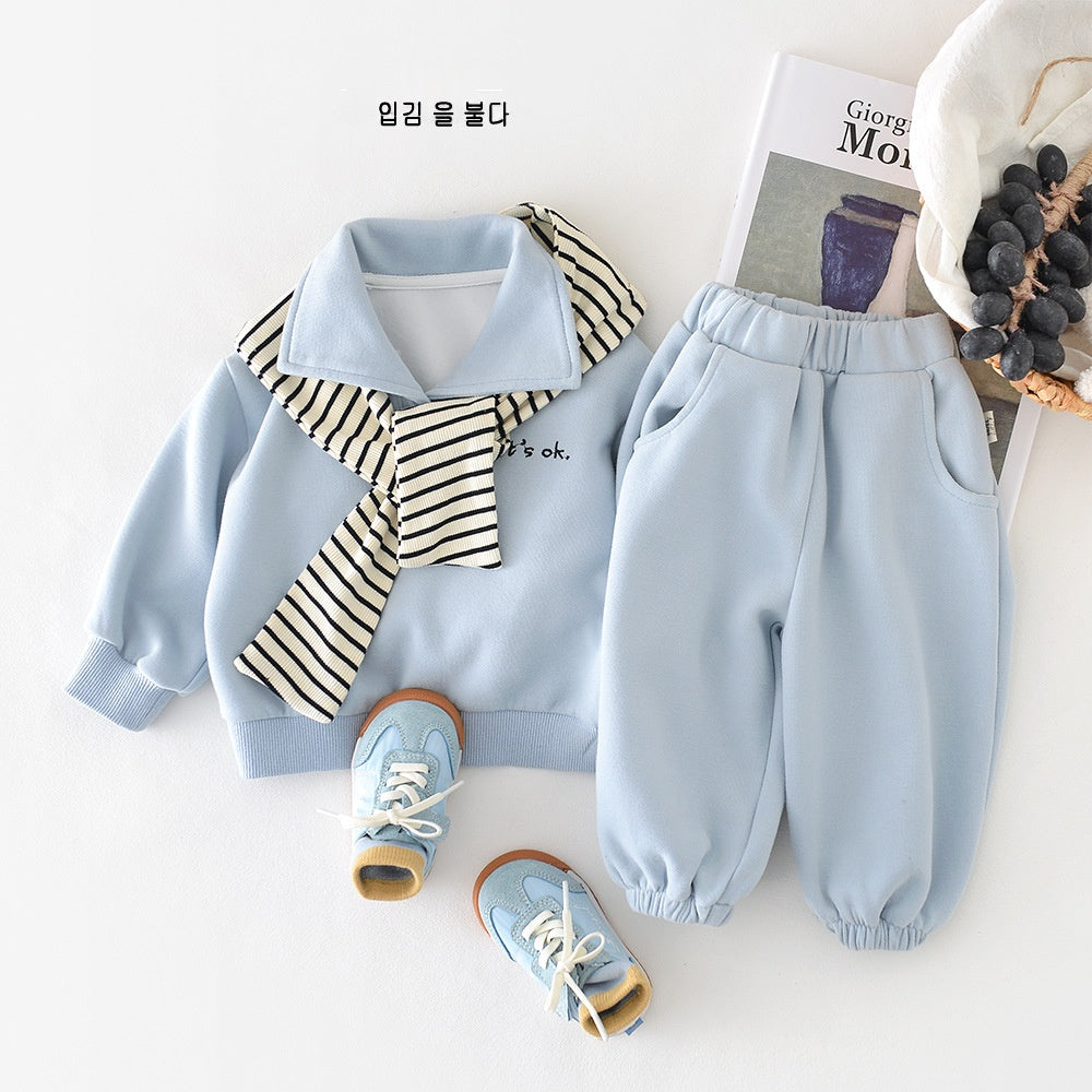 Top et pantalons bébé à manches longues