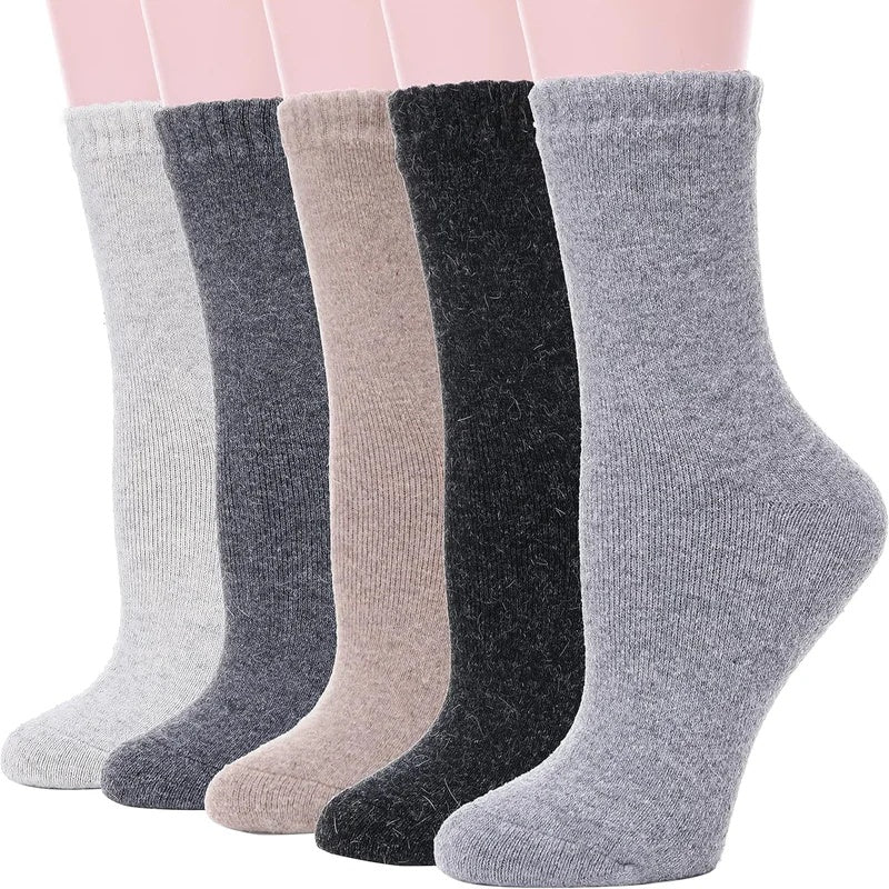 Chaussettes à tube en cachemire épaissies de laine chaude unisexe à froid