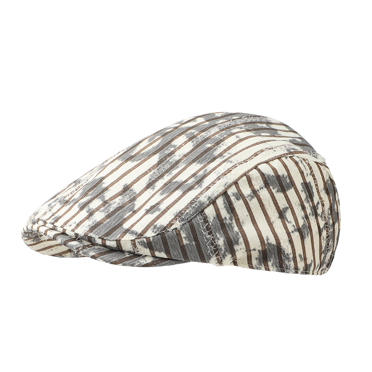 Chapeau avant rétro rayé tendance gradué