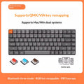 Clavier Bluetooth tri-mode mécanique de bureau silencieux