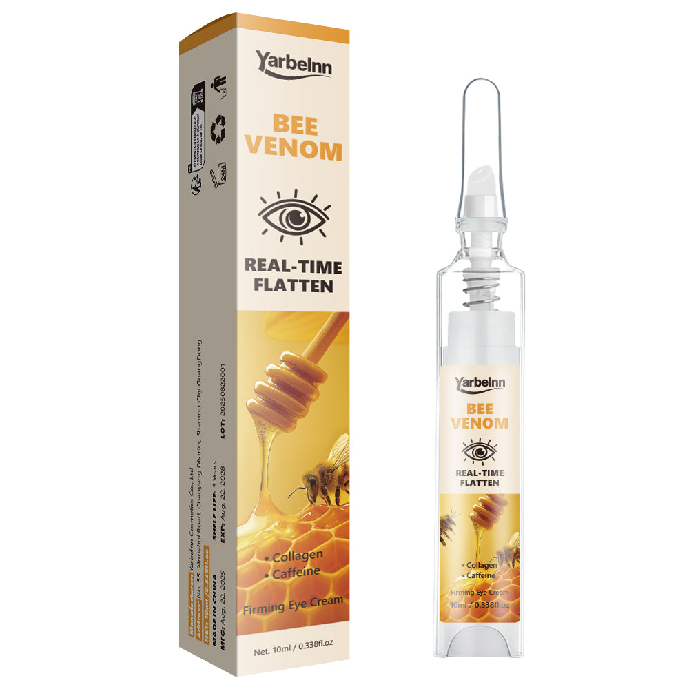 Crème pour les yeux d'abeille avec extrait de miel et collagène