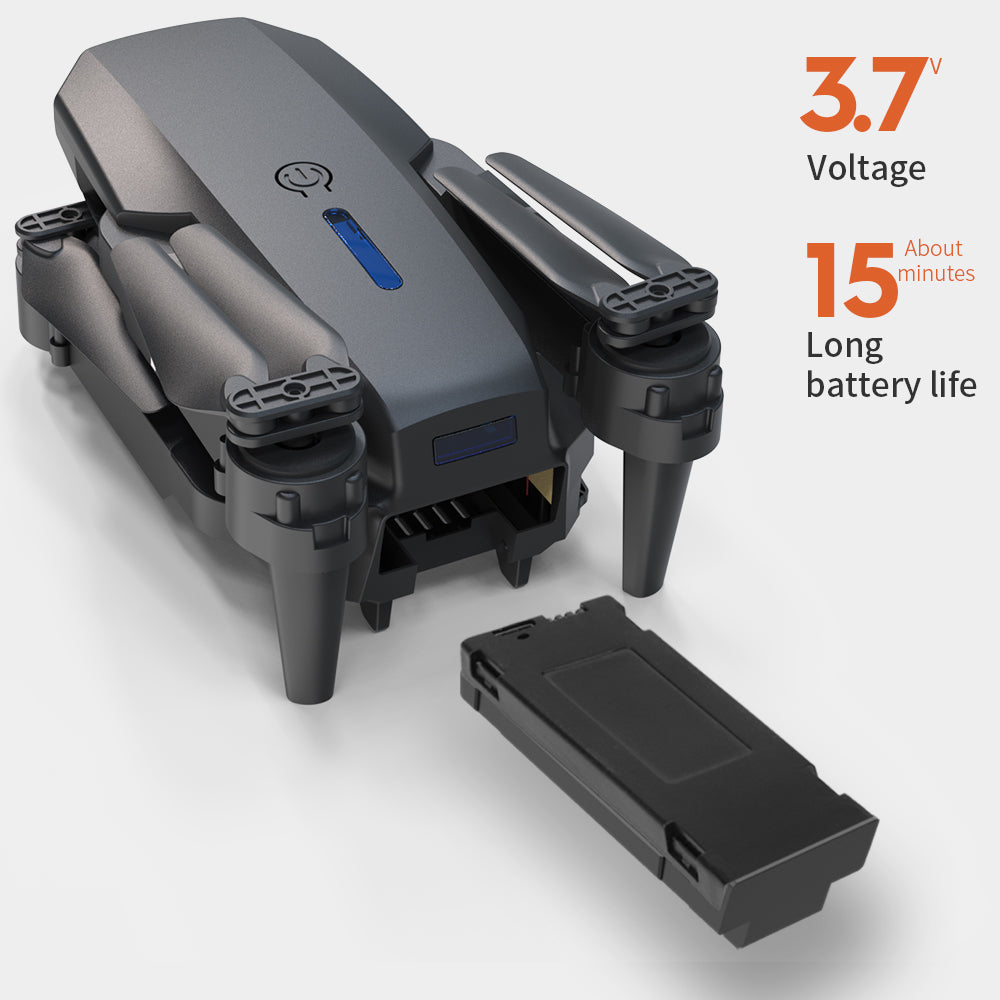 E88Pro - Caméra double - Double batterie-BLACK