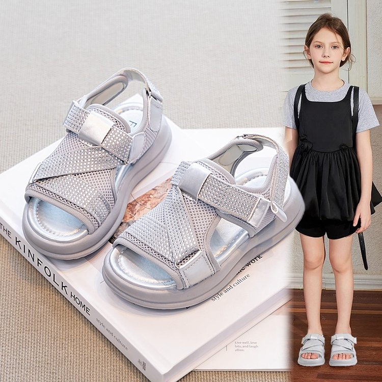 Summer Girls Rhinestone Roman Sandals