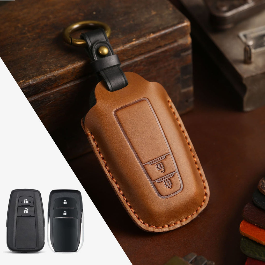 Crazy Horse Leather Car Key Case
