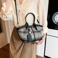 Light-Luxury Color-block sac rayé pour les femmes