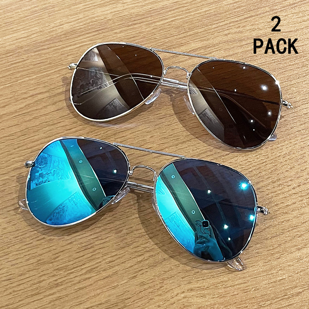 2 paires de Lunettes de soleil Crapaud Pilot Classic