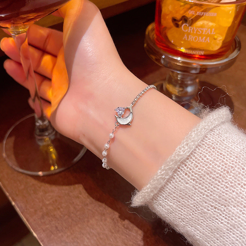 Bracelet Zircon Super Shiny de luxe pour femmes