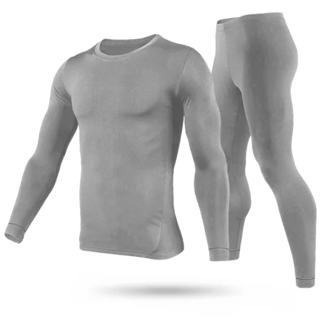 Ensemble de sous-vêtements Thermique Hommes Long Johns Pantalons Long Sleeve Soft Underwear Kit Top Bottom Tinte