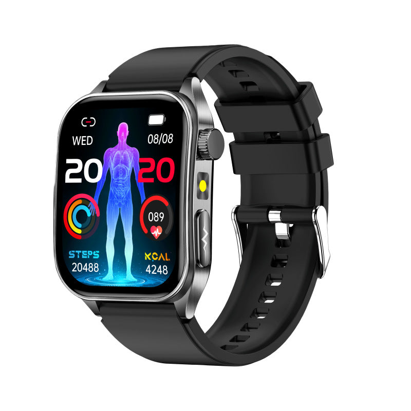 Smart Health Watch BP HR ECG lipides sanguins Uric Acid Calls 650nm Laser Therapy