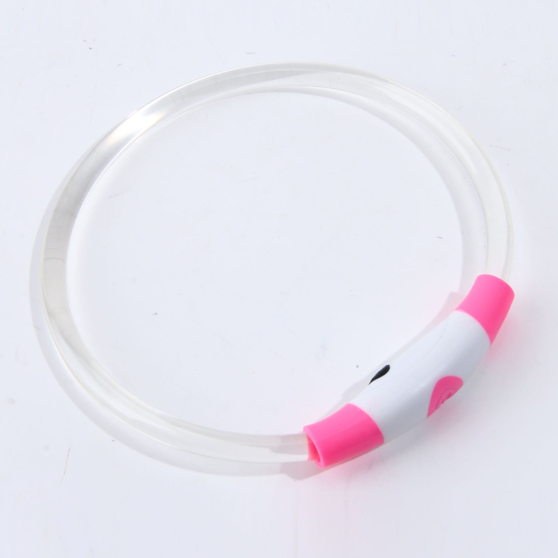 Fermoir de fibre optique haute transparence Émettant la lumière Collier LED rechargeable