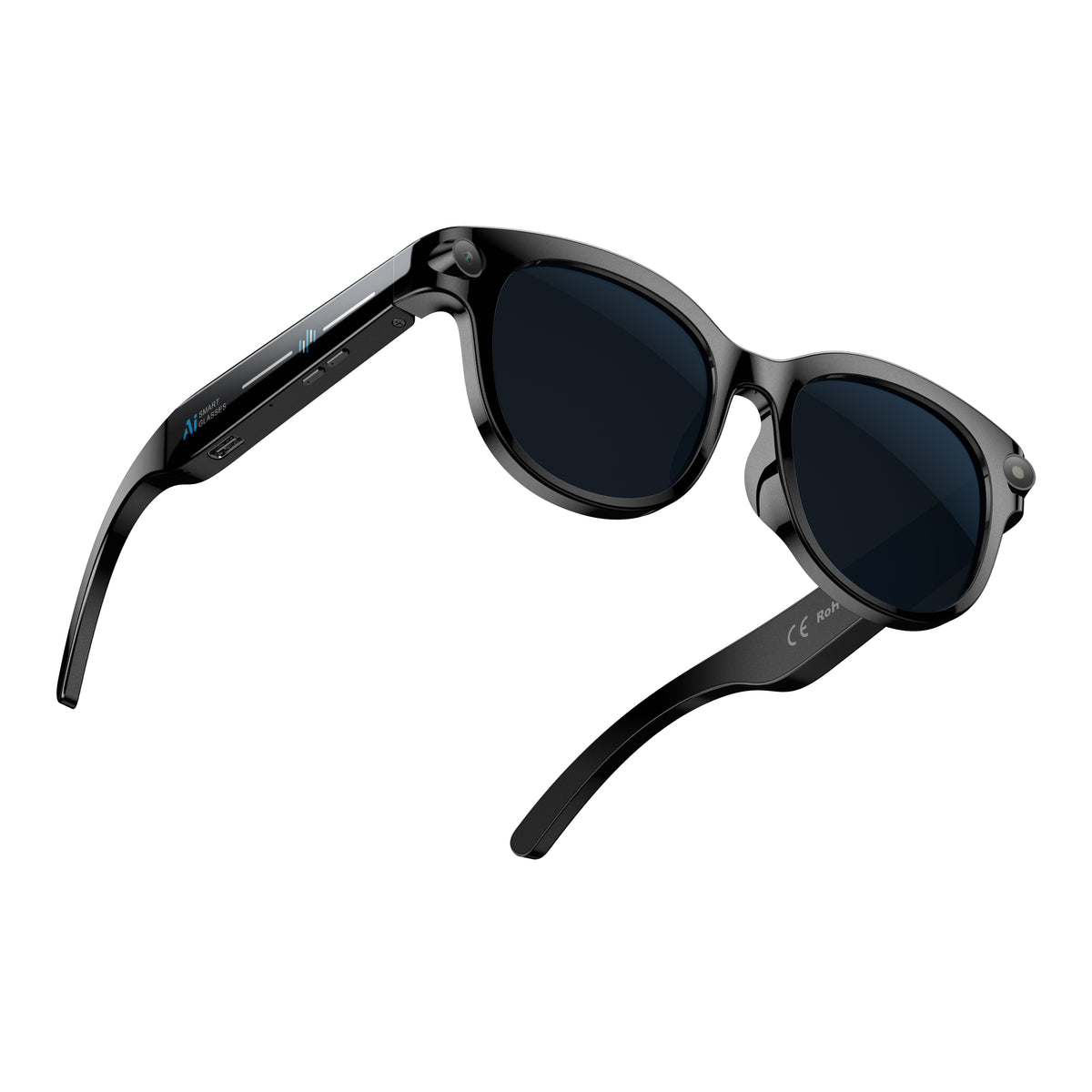 Lunettes intelligentes 2MP AI avec caméra Lunettes de soleil Bluetooth pour la traduction d'appel de musique M89