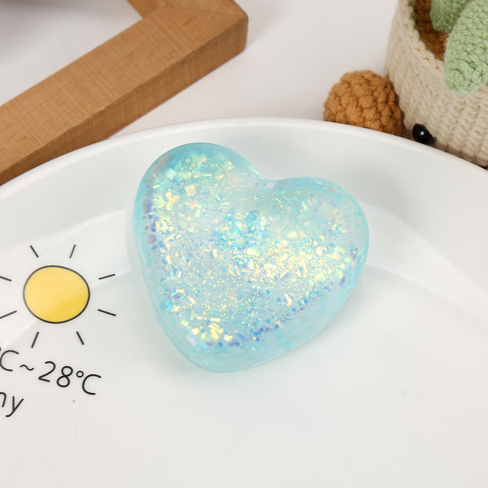 Jouet de compression mignon avec Malt Candy et Glitter Stress Relief Toy