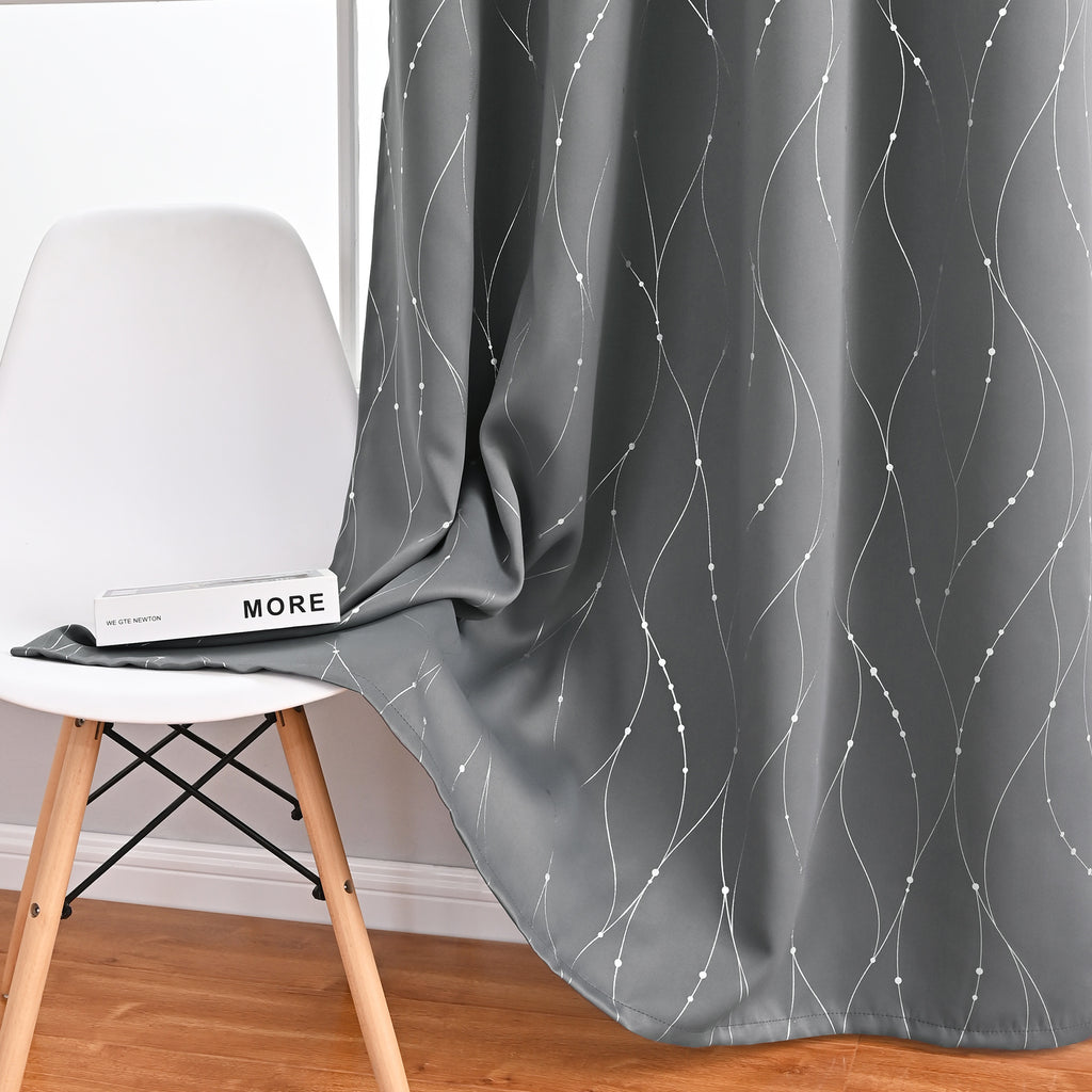 Moderne Minimalist Ameublement Rideaux décoratifs noir