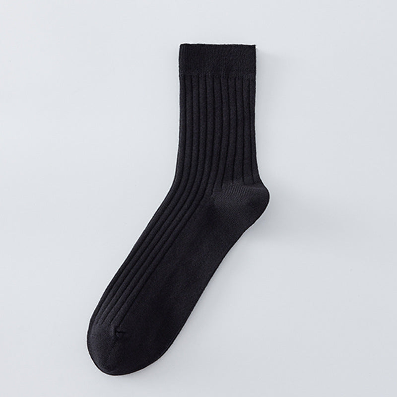 Chaussettes sans couture pour hommes de couleur contrastante tout coton