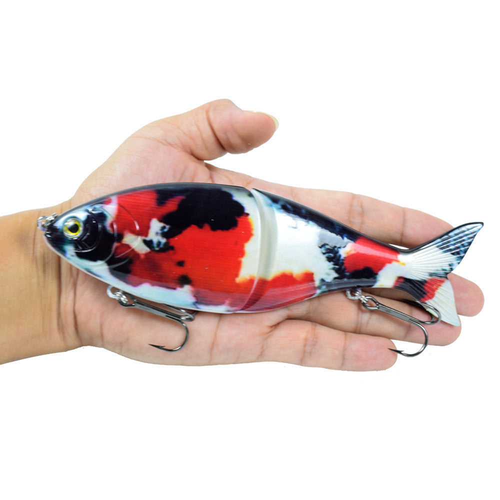 Wo-section Metal Connection Lure Lure Submersible S-forme Multi-section Fishing Lure