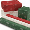 Magnifiques rouleaux de papier d'emballage cadeau de Noël pour cadeaux de petite et moyenne taille