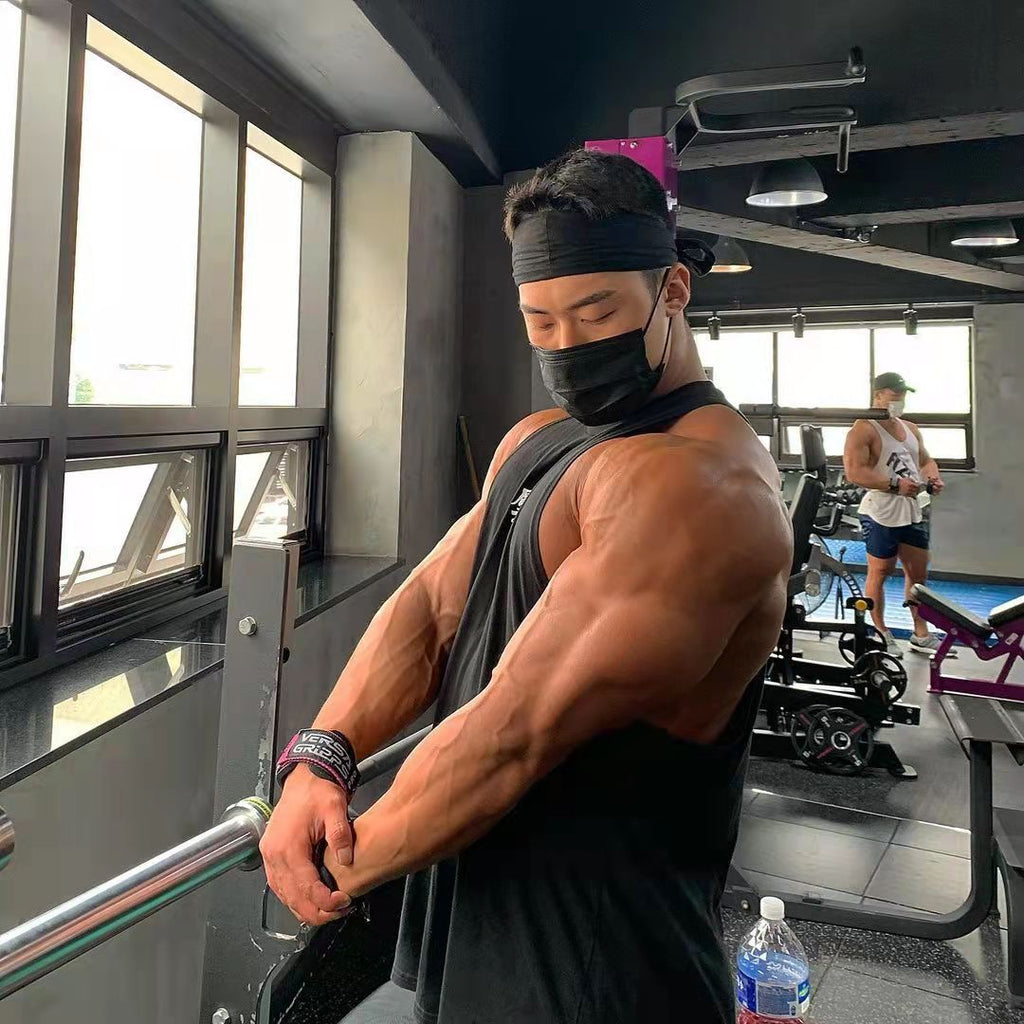 Hommes Elastic Training Fitness Mode Sleeveless Outdoor Running Quick-Drying Vest
