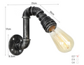 Small retro bedroom wall light