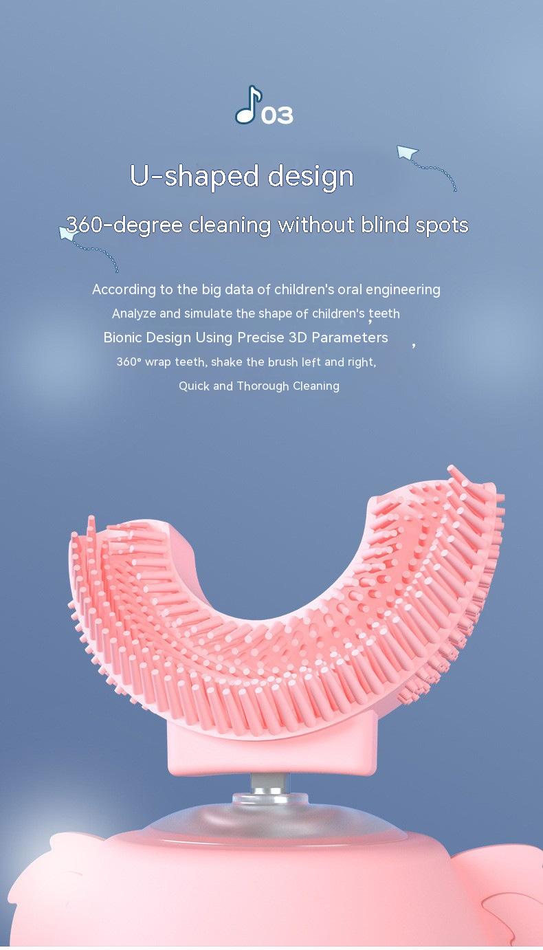 Guide musical de brosse à dents intelligente pour enfants