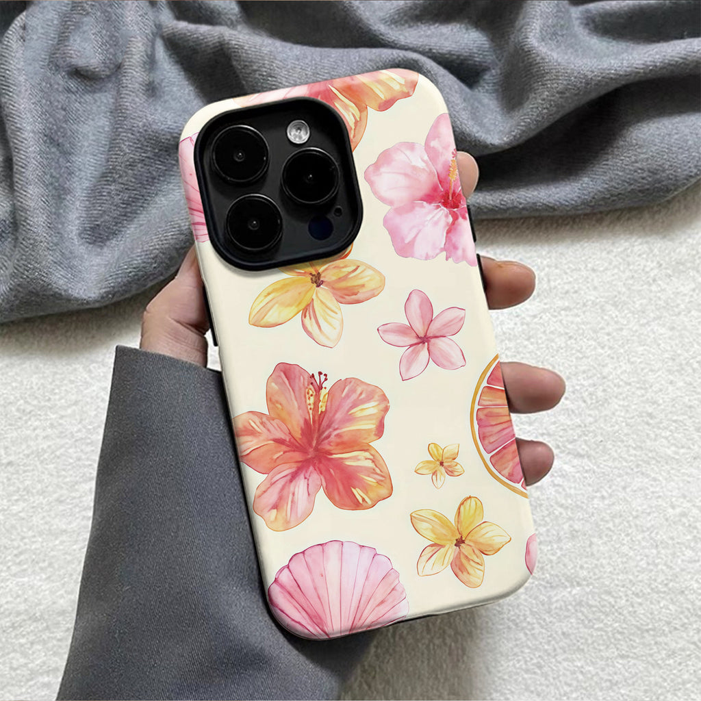 Flower Two-in-one Film Phone Case