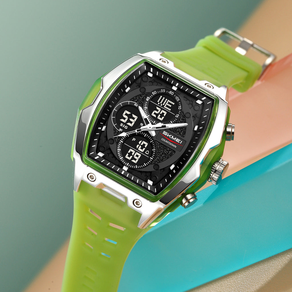Shishi Mei Montre numérique multicolore de sport