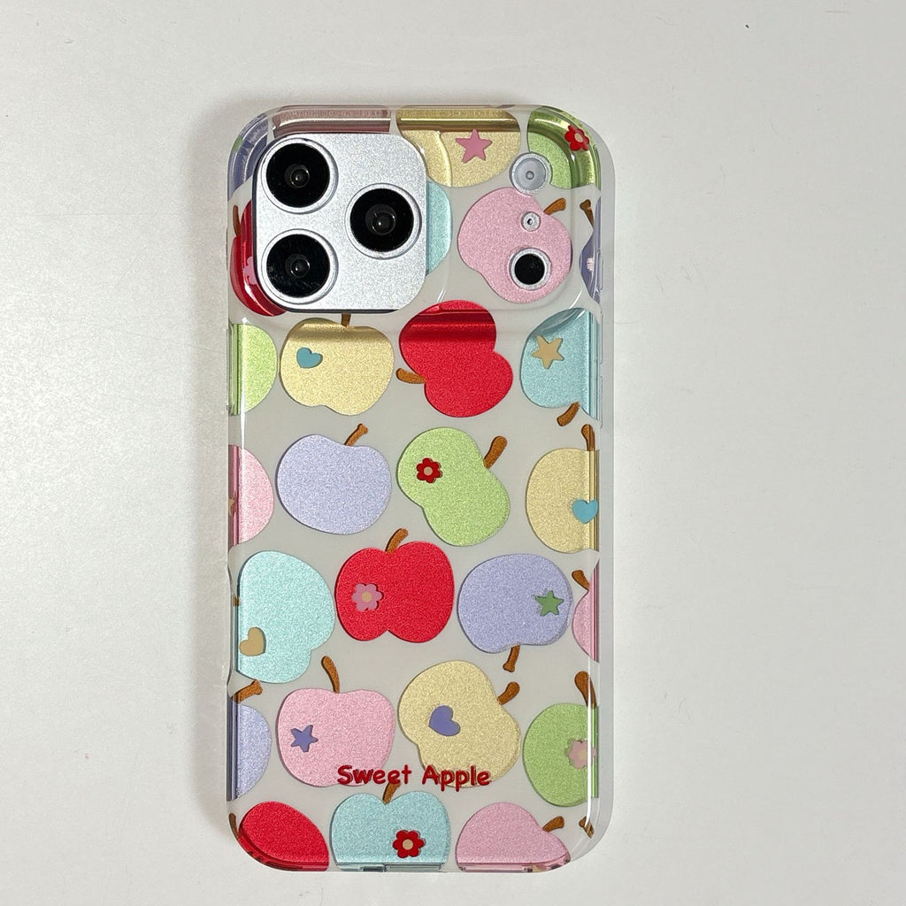 Étui de téléphone à fleurs couleur électroplaqué