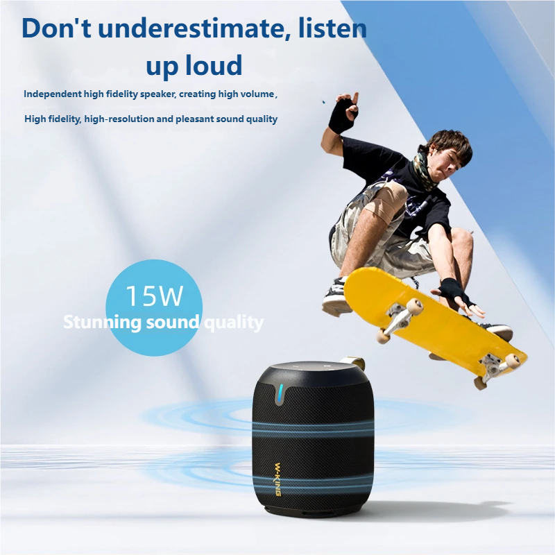 W-King D120 Haut-parleur Bluetooth sans fil portable