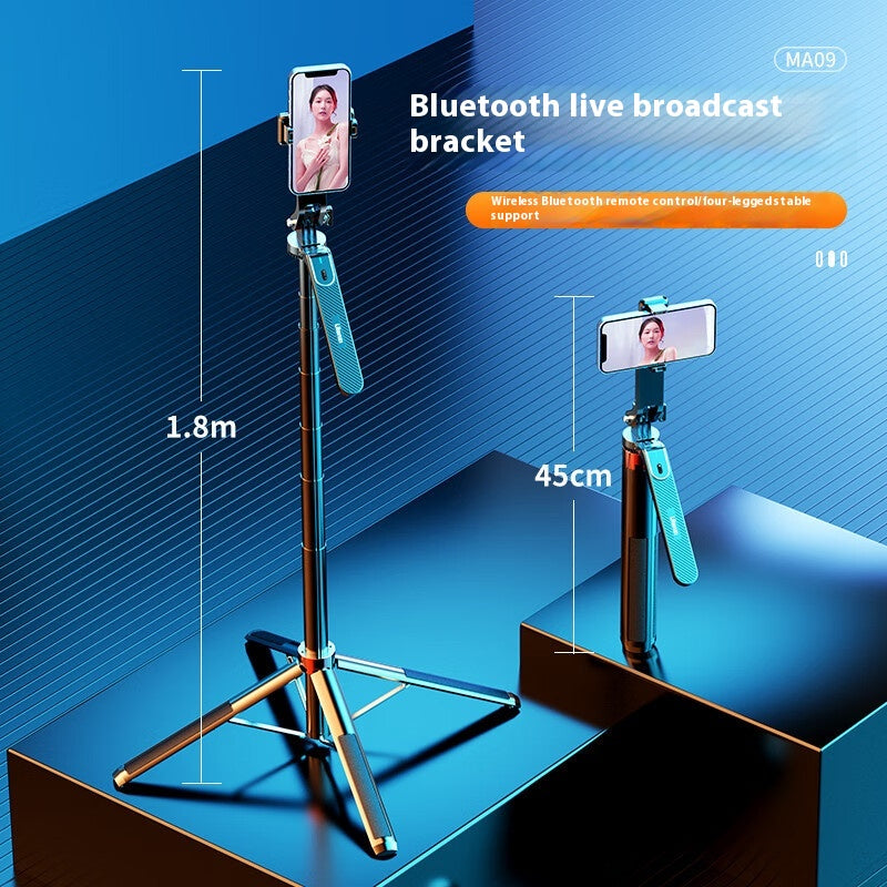 Trépied Bluetooth en live Quadrupod Selfie Stick
