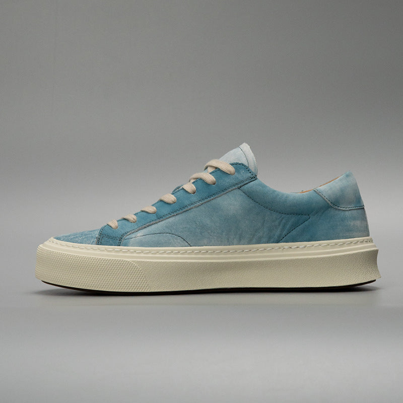 Hommes Cuir véritable décontraction Lavé Casual Slip-on Chaussures