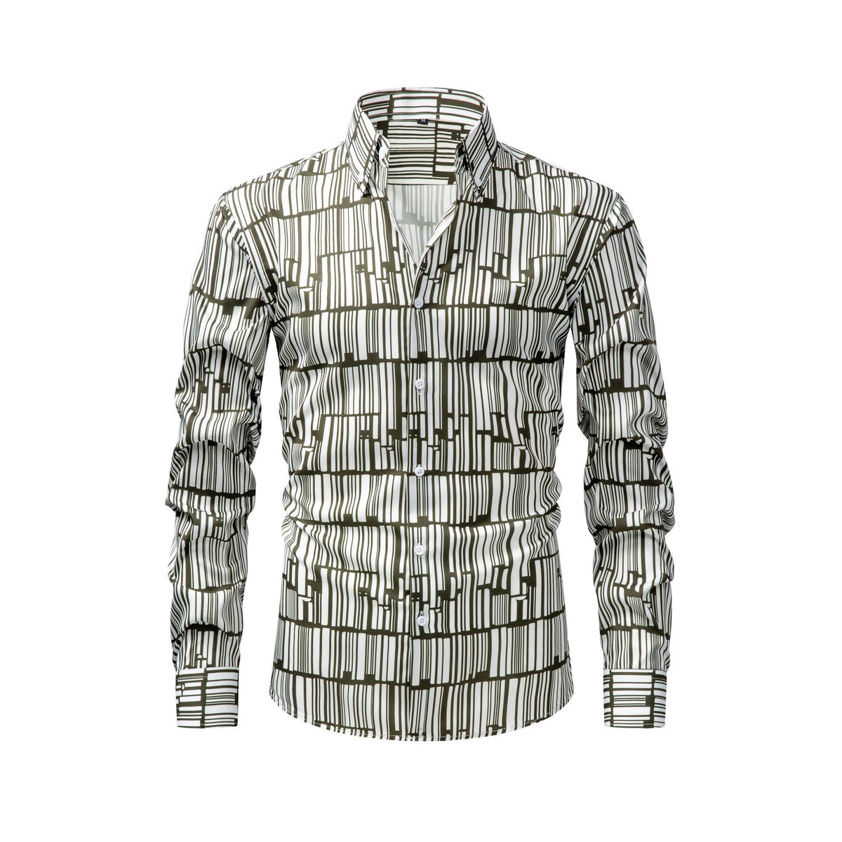 T-shirt pour homme à manches longues imprimé numérique à quatre voies Jiana