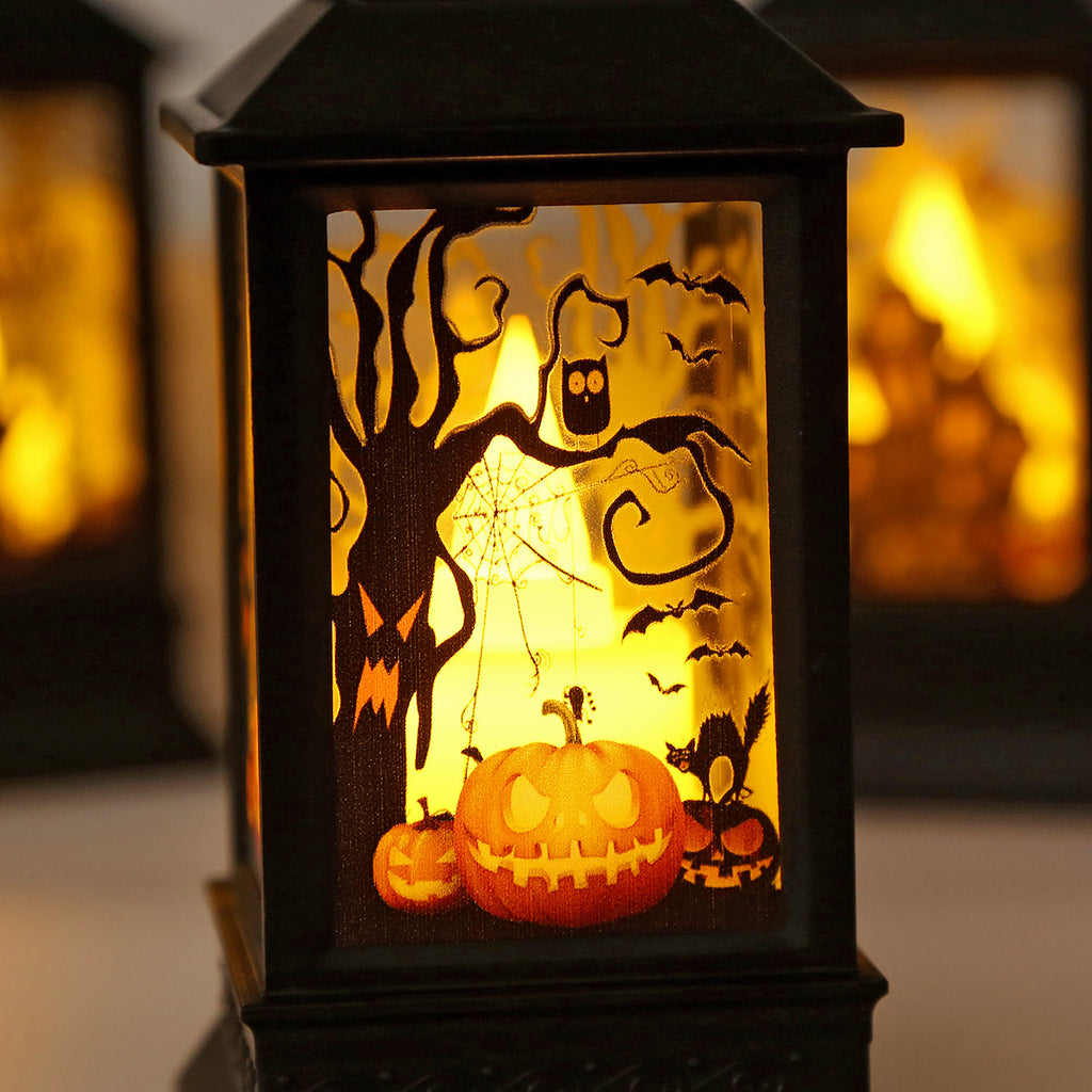 Halloween Props Portable Pumpkin Lanterne Retro Style Lanterne Atmosphère Scène A