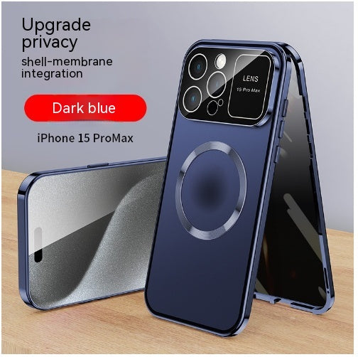 Coque de téléphone Double côté verre magnétique protection