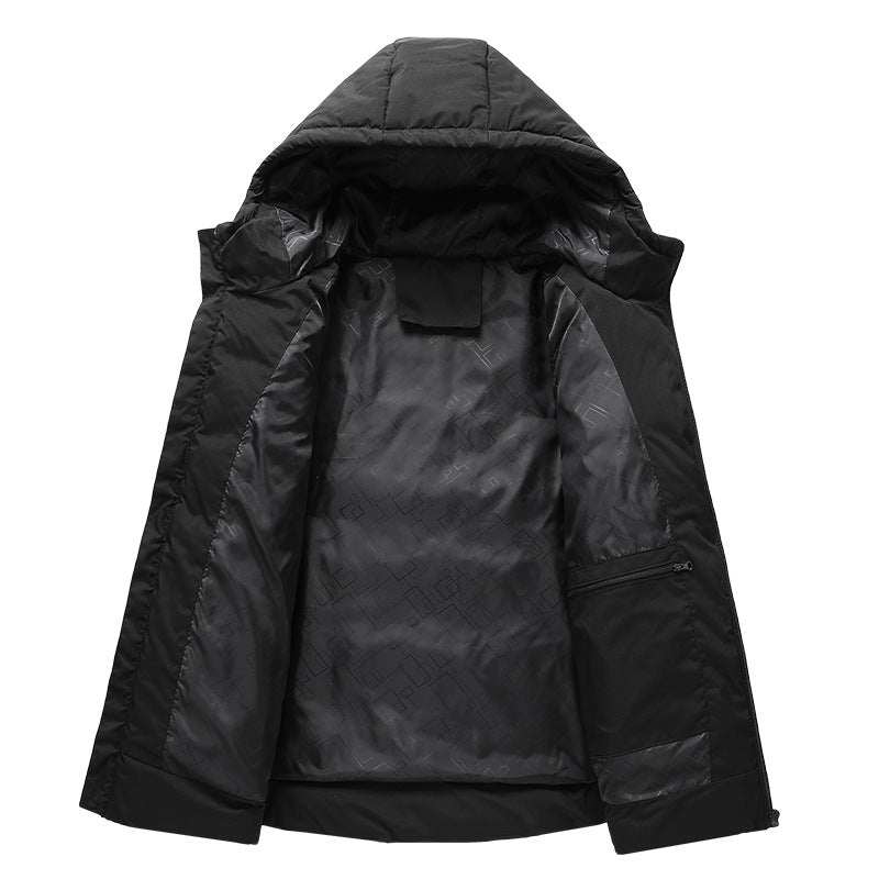 Hiver manteau épais couple extérieur chauffage intelligent