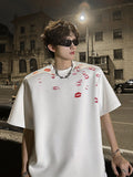 T-shirt à manches courtes pour homme structure et tendance avec un Loo