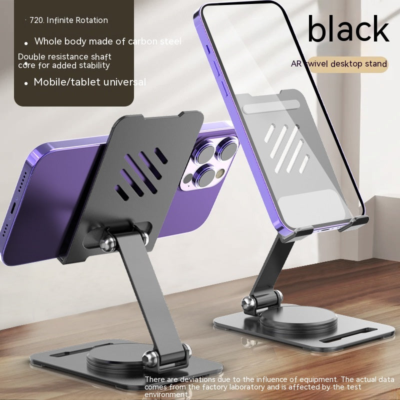 360 Degrees Rotate Metal Desk Support de téléphone mobile Support pour téléphone Pad Bureau réglable T